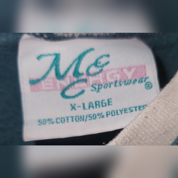 90s Vintage M&C Noel Christmas Holiday Sweatshirt Xl Blue Grannycore Winter‎ - Picture 4 of 4